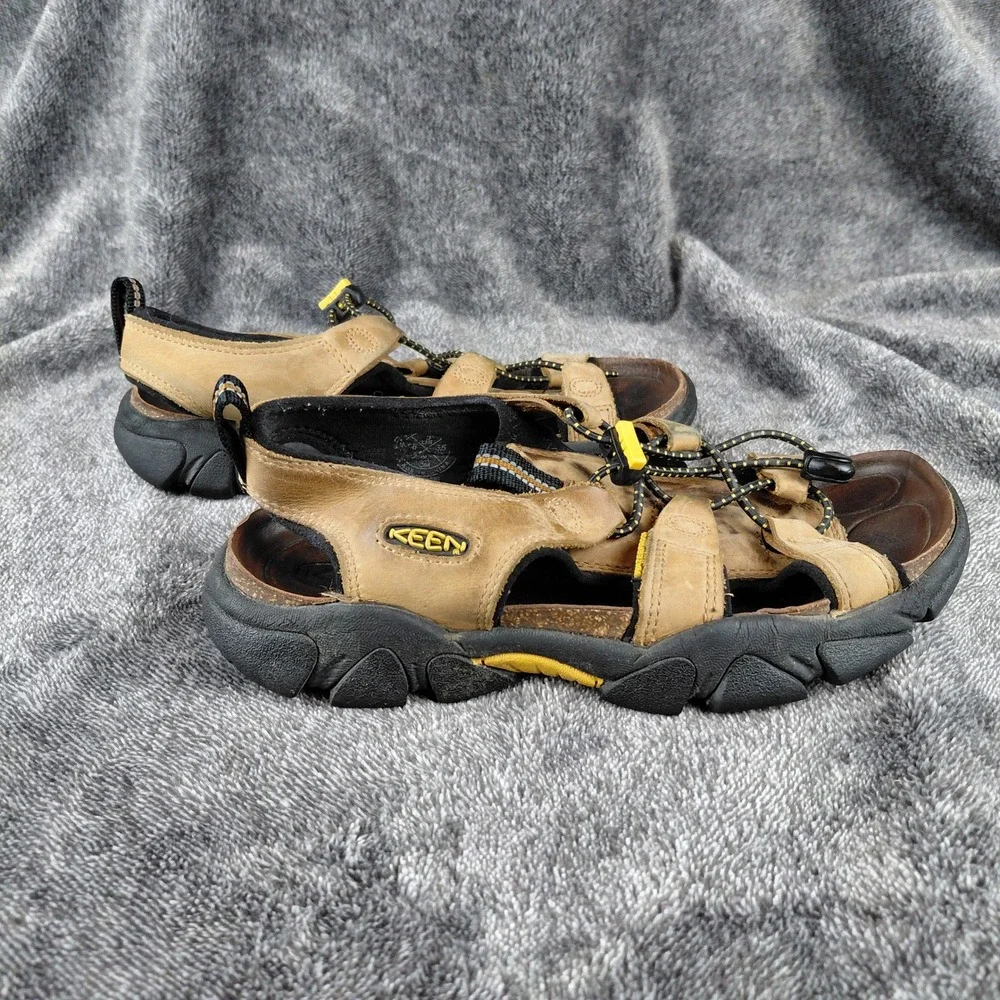 KEEN Kids Water Sandals Newport H2 Tan Yellow‎ Sport Water Shoes Size 4